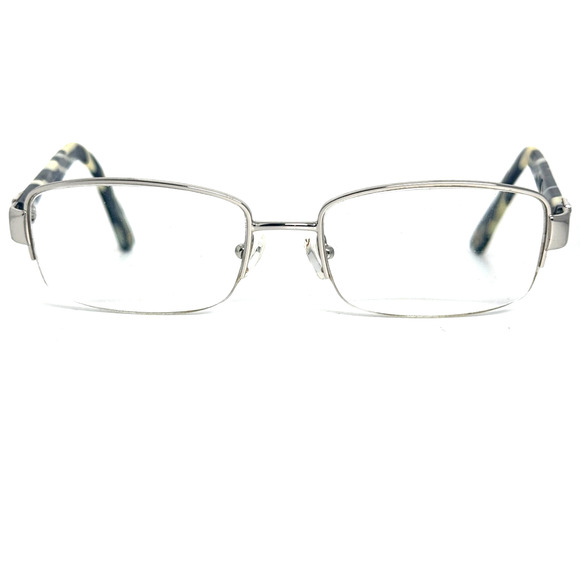 VERSACE Eyeglasses Frames Mod 1185-B 1000 Silver Half Rim 53-17-135 H17169